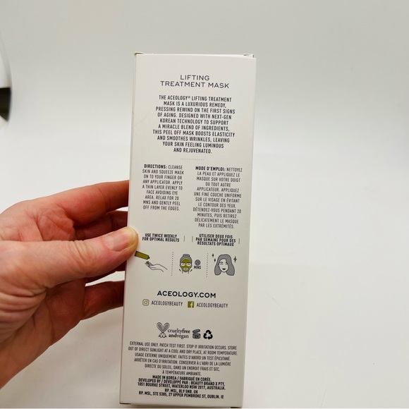 NWT Aceology Face Mask Lifting Peel-Off Treatment 2.19 oz/65ml - Picture 2 of 6